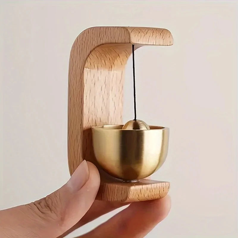 Serene Wooden Wind Chimes – Soothing Door Bell & Relaxing Home/Cafe Decor, Durable Entry Reminder, Perfect for Housewarming Gift