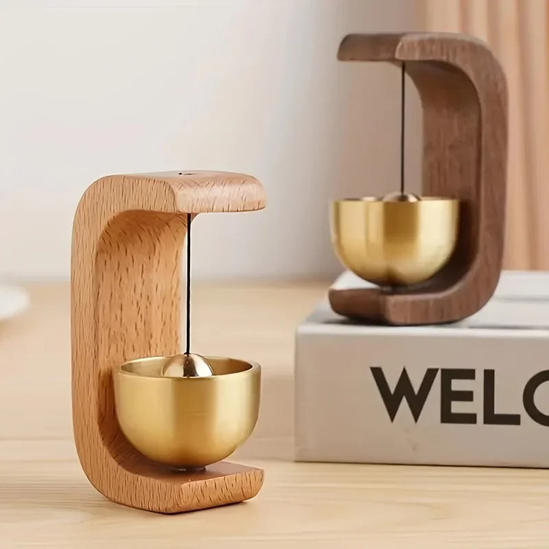 Serene Wooden Wind Chimes – Soothing Door Bell & Relaxing Home/Cafe Decor, Durable Entry Reminder, Perfect for Housewarming Gift
